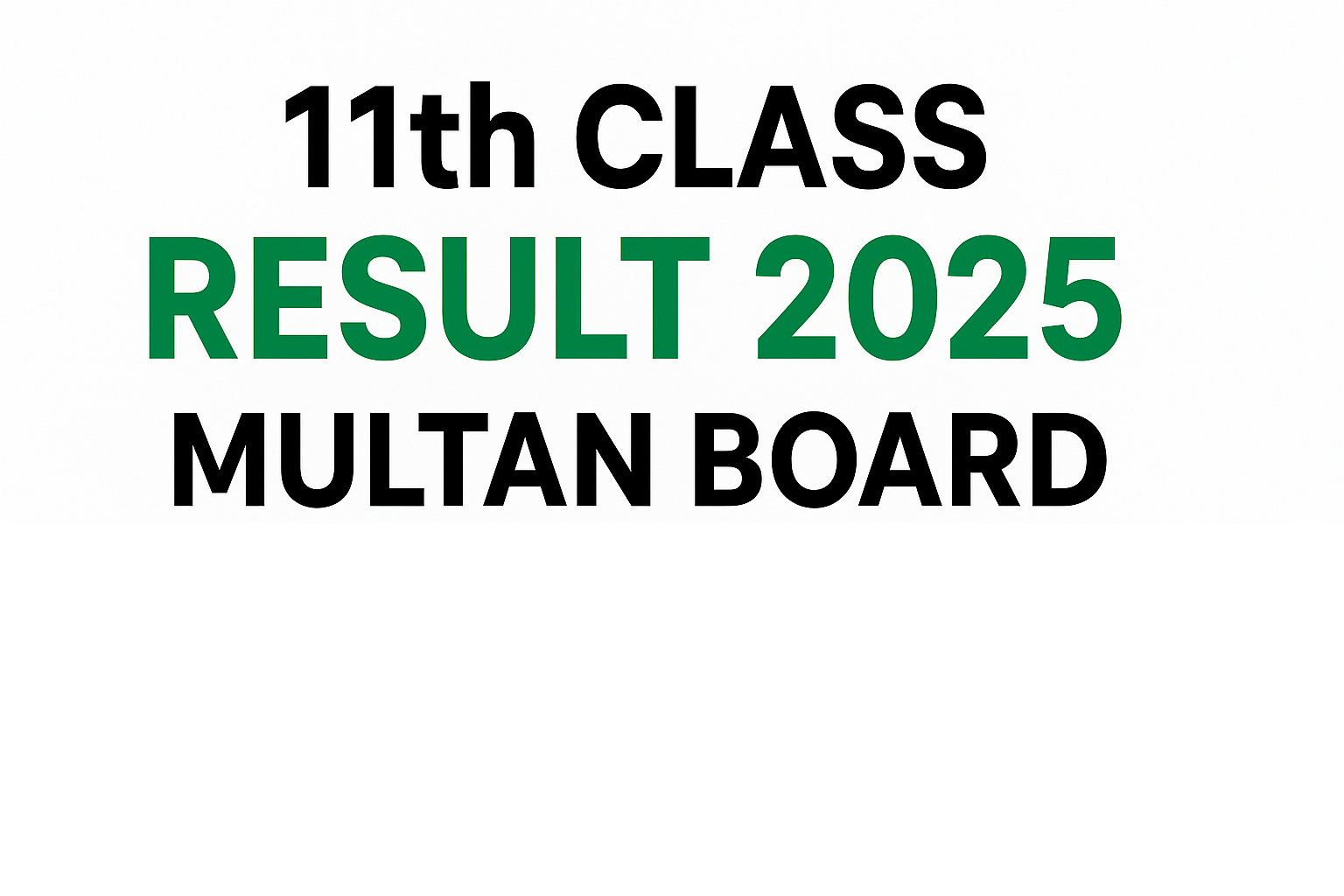 11 class result date 2025 Multan board