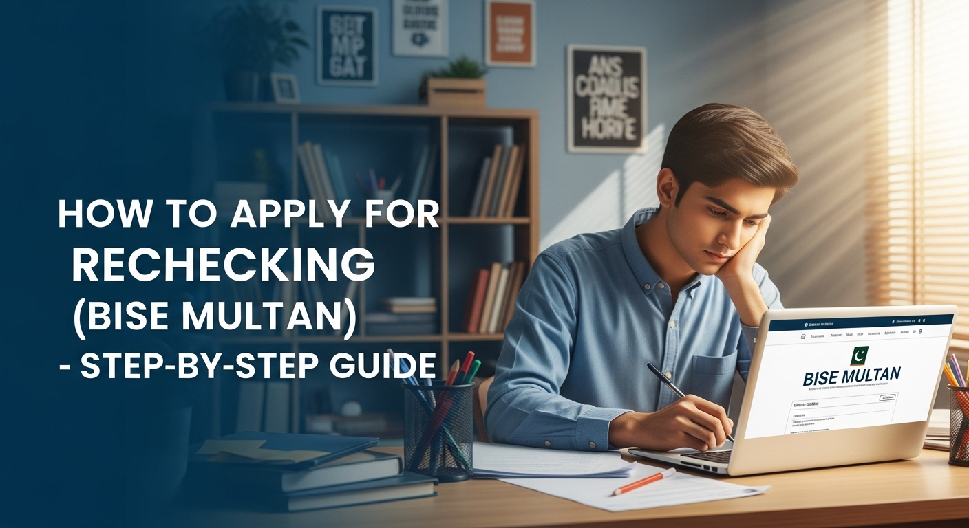 How to Apply for Rechecking / Recounting: Step by Step Guide (BISE Multan)