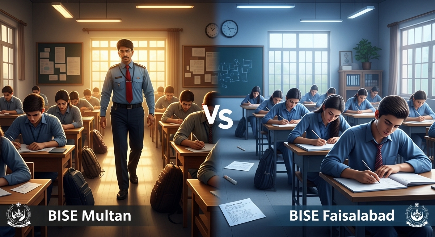 Comparison: BISE Multan vs. BISE Faisalabad — Which Board is More Strict?