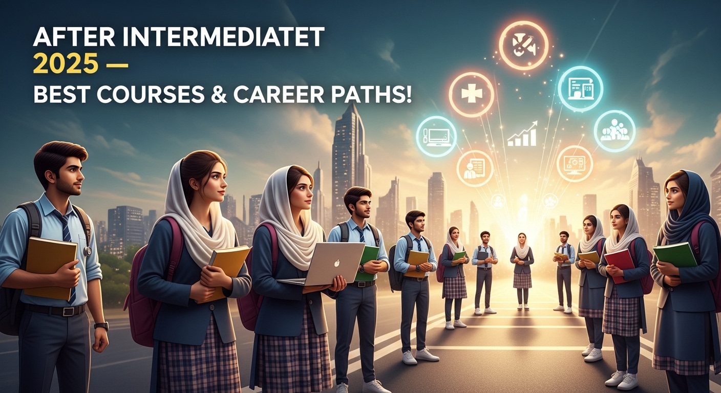 After intermediate 2025 Best Courses After 12th in Pakistan Career Paths After FSc / ICS