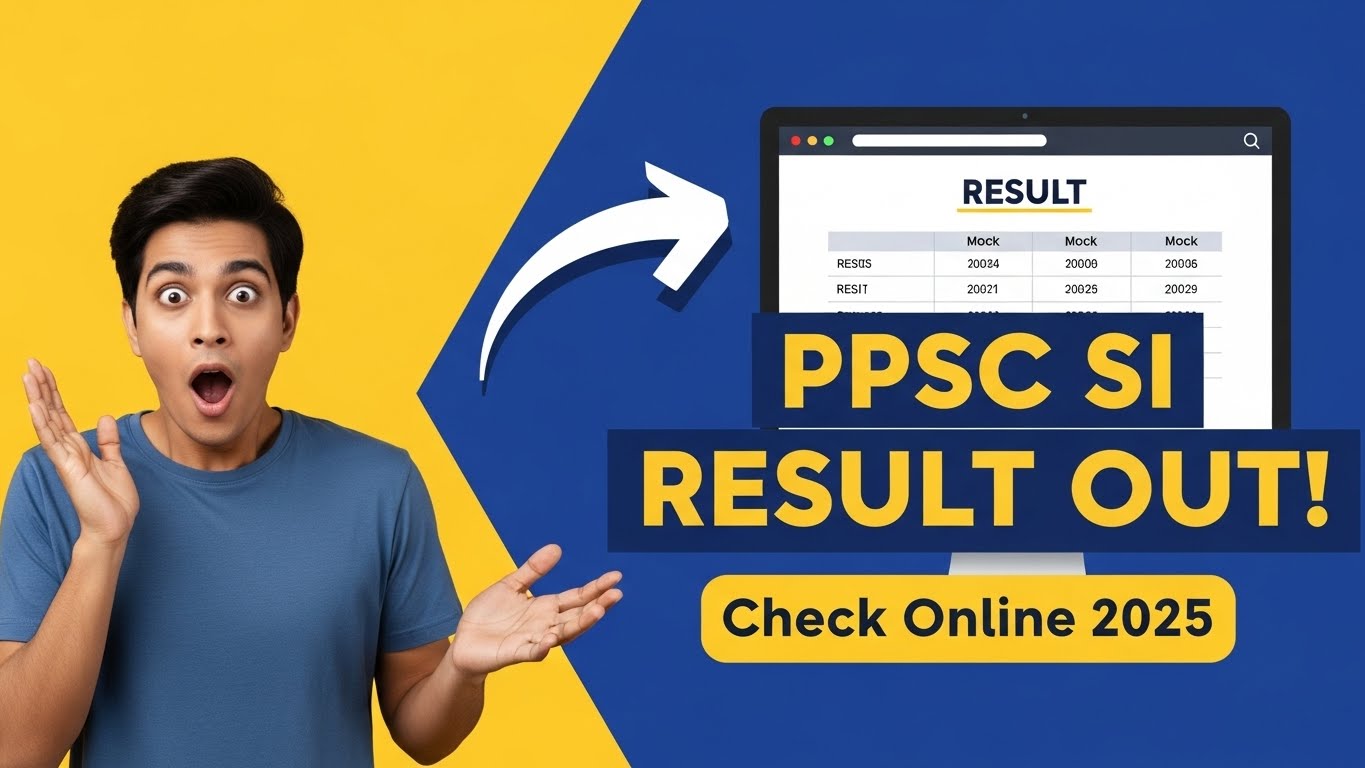 PPSC Sub Inspector Result Check Online