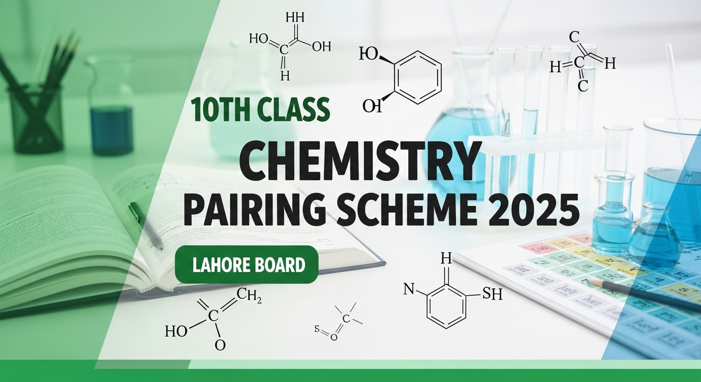 10th Class Chemistry Pairing Scheme 2025 (Lahore Board)